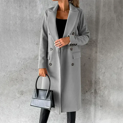 Women's Warm Trench Coat with Classic Design and Reliable Insulation for Winter Outings