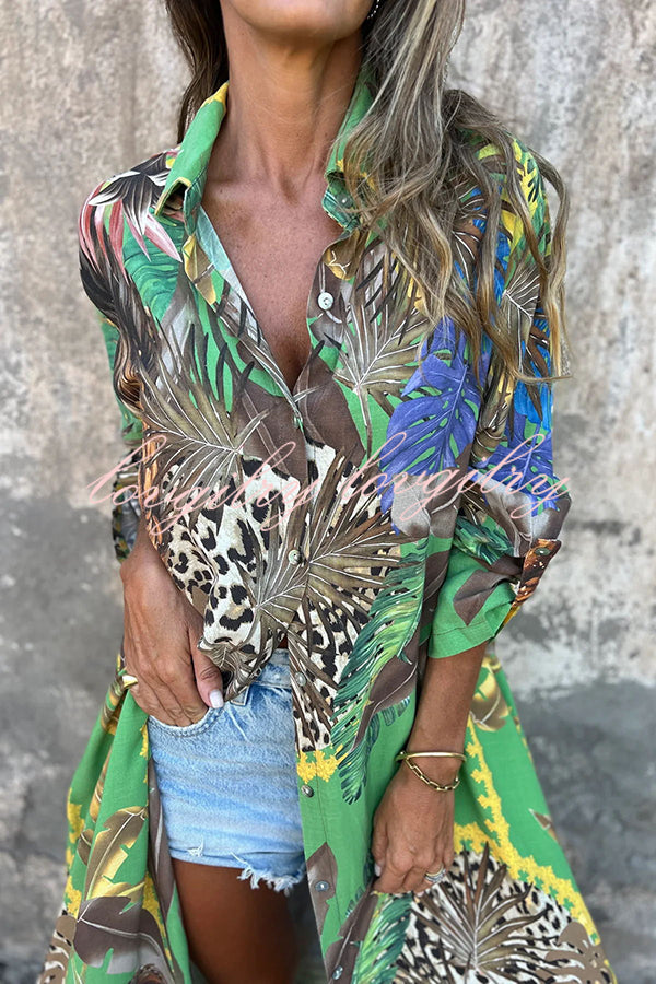 Tessa™ | Unique Jungle Print Blouse