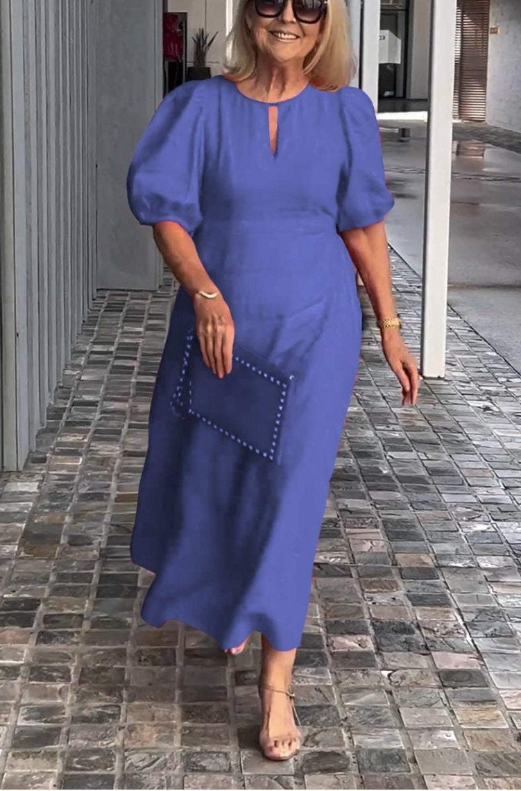 Angela™ | Elegant Cotton Maxi Dress