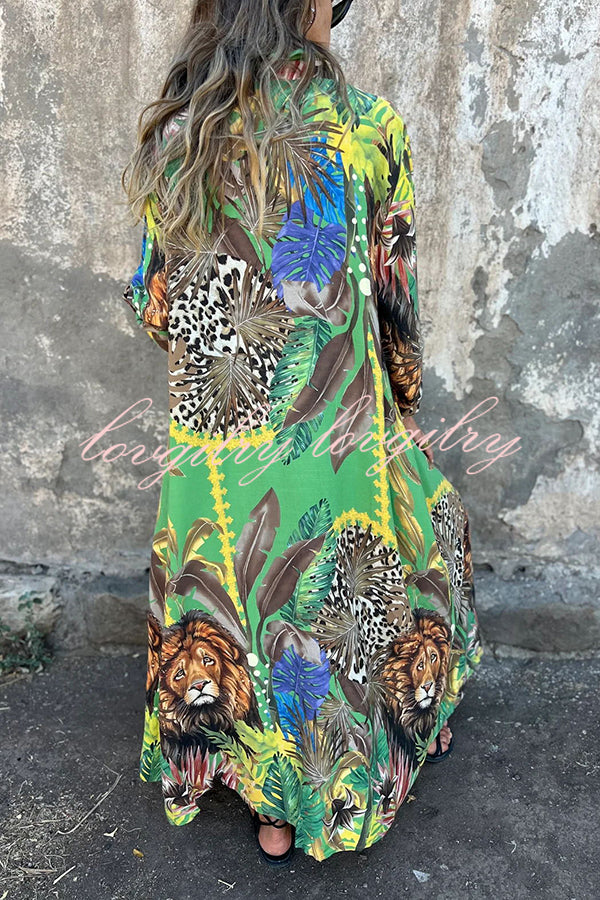 Tessa™ | Unique Jungle Print Blouse