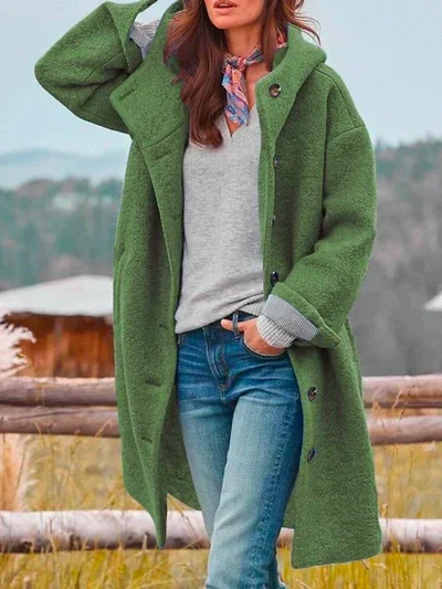 Women's Wool Knit Coat with Relaxed Fit and Lightweight Design for Everyday Layering