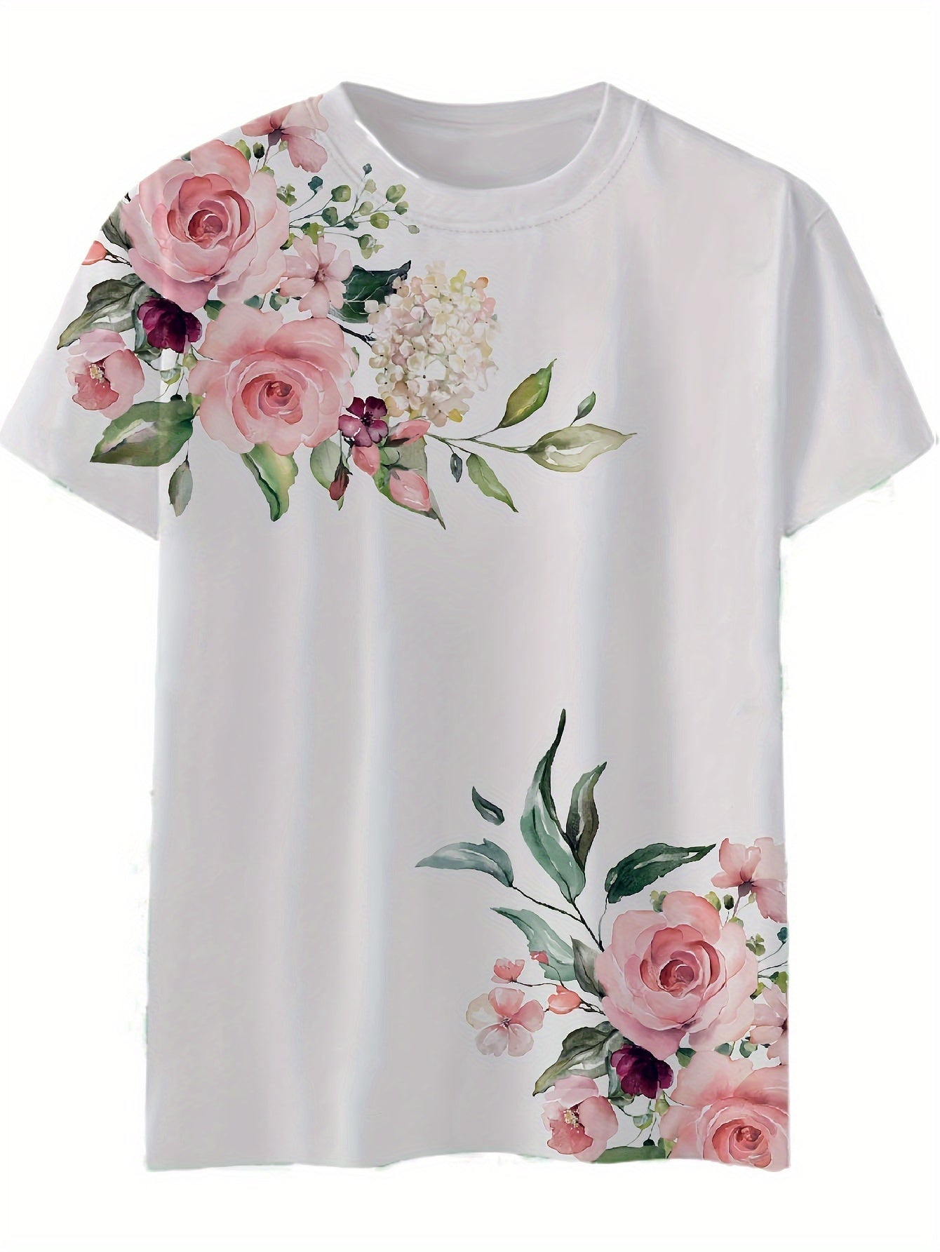 Ophelia™ | Vibrant Floral Print T-Shirt