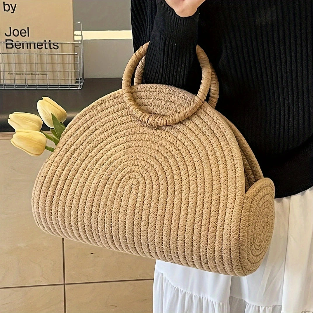 Zayla™ | Bohemian Handwoven Straw Tote Bag