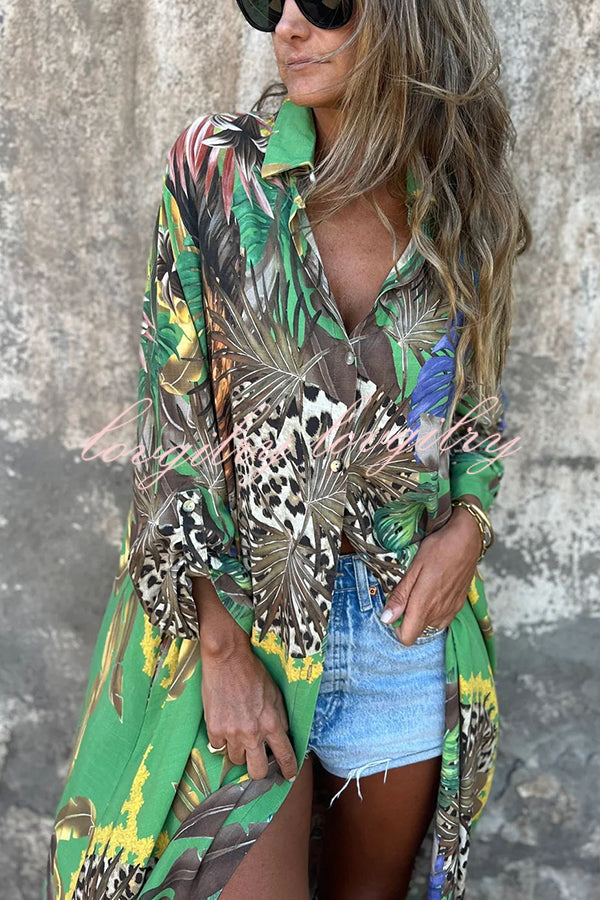 Tessa™ | Unique Jungle Print Blouse