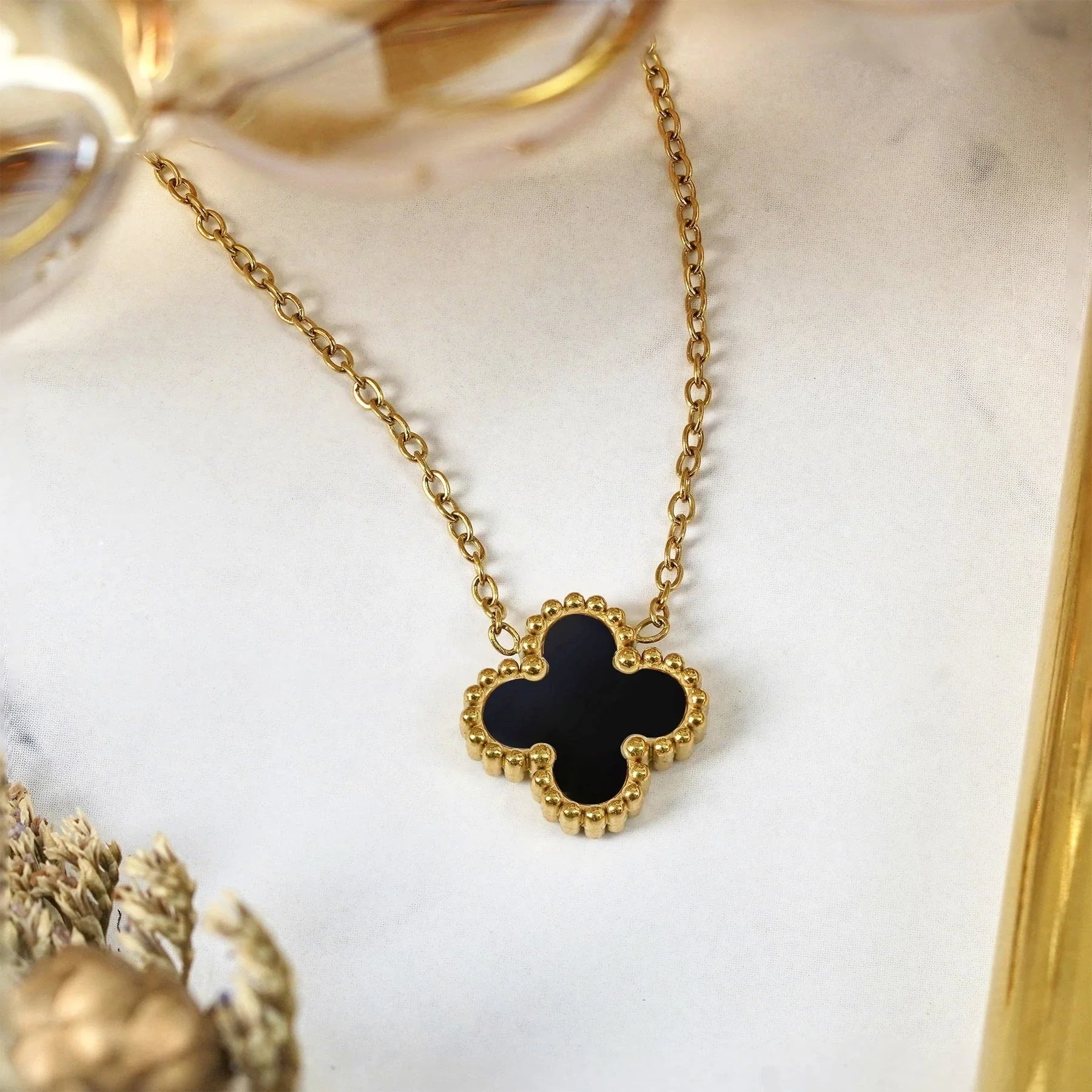 🎁 FREE Clover Necklace with Gold Chain | Special Gift for You