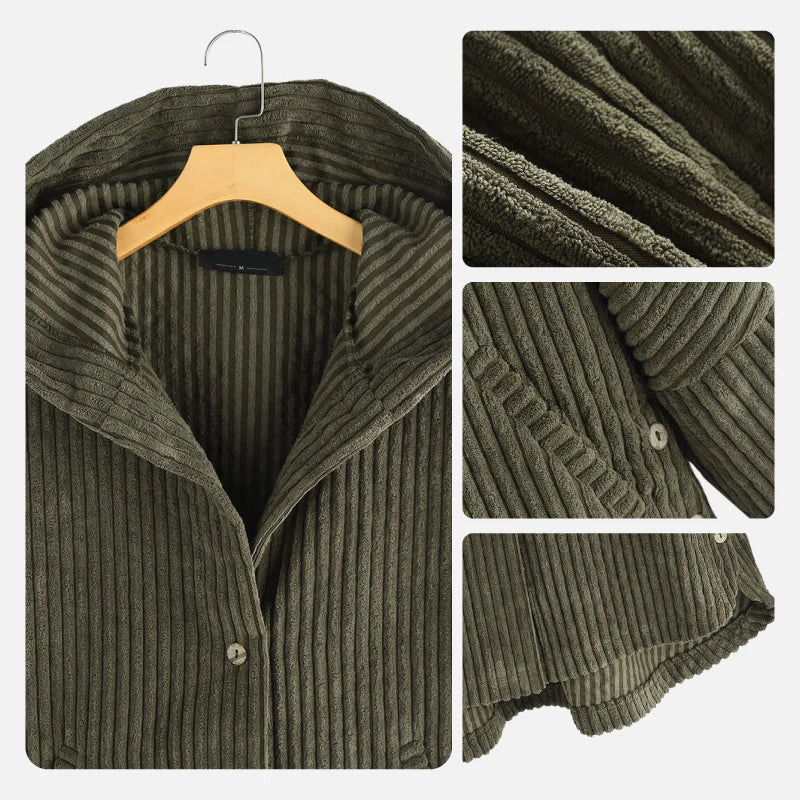 Dana™ | Cozy Hooded Ribbed Coat