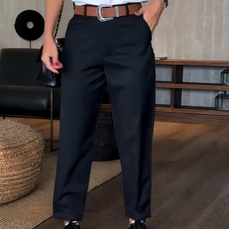 Eary™ | Chic High-Waisted Trousers