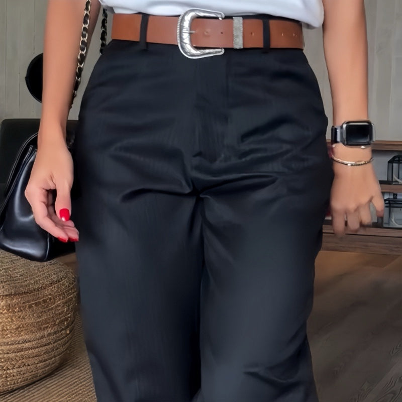 Eary™ | Chic High-Waisted Trousers