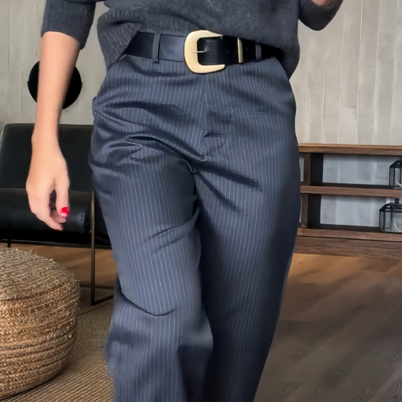 Eary™ | Chic High-Waisted Trousers