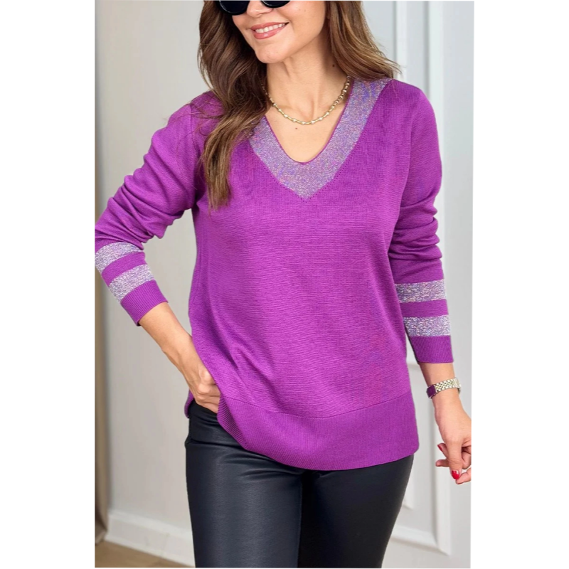 Arbim™ | Elegant Cotton V-Neck Top